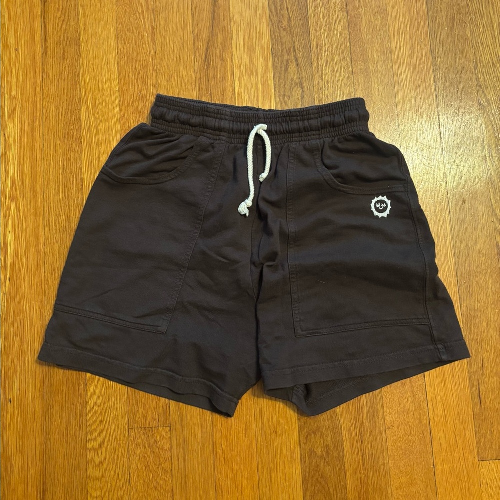 Big Bud Press espresso brown sweat shorts